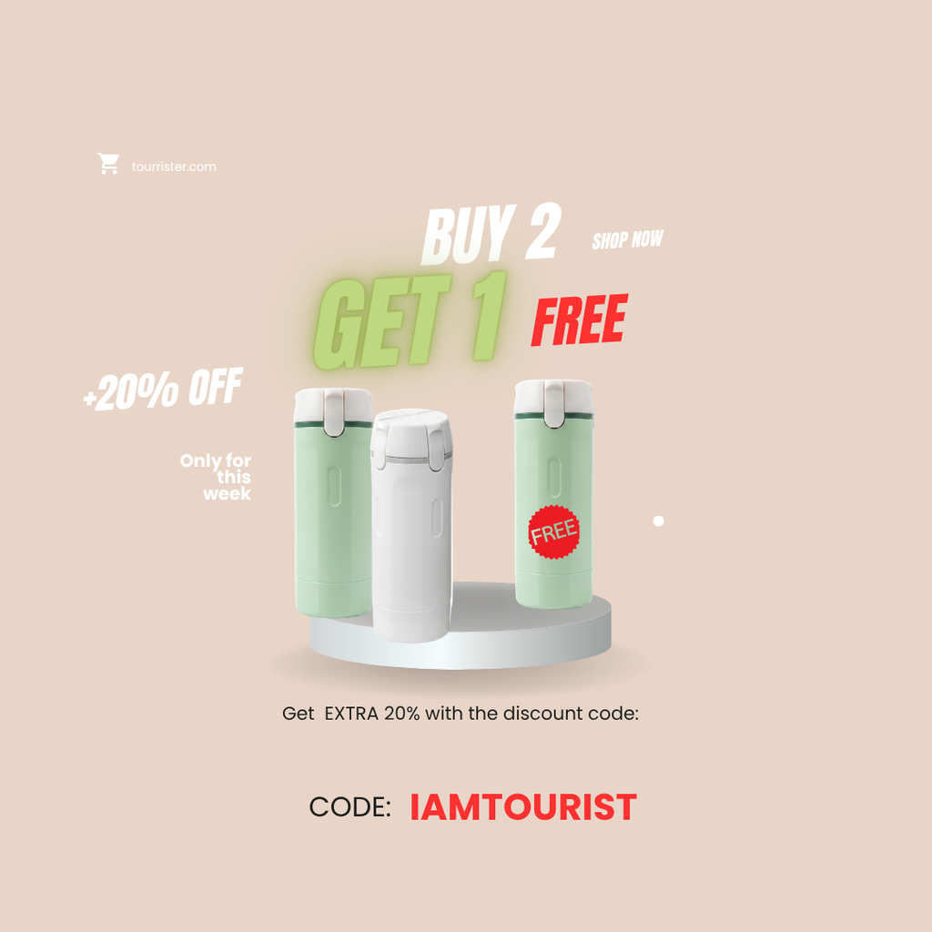 4-in-1 Travel Dispenser Bottle Leak-Proof Refillable